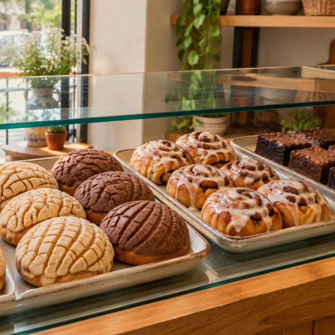 Conchas y roles en el mostrador